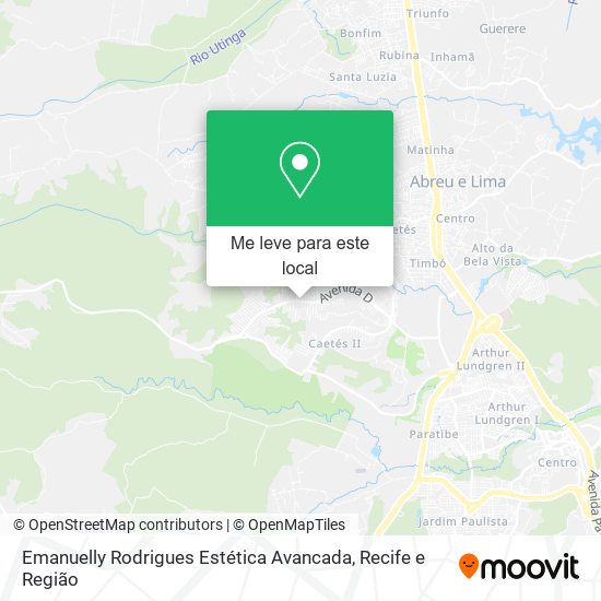 Emanuelly Rodrigues Estética Avancada mapa