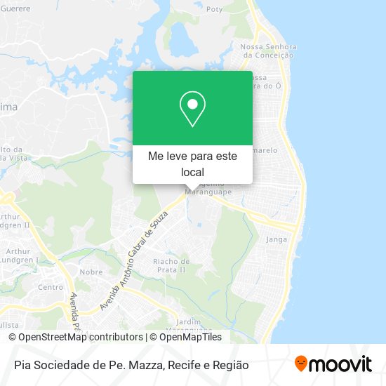Pia Sociedade de Pe. Mazza mapa