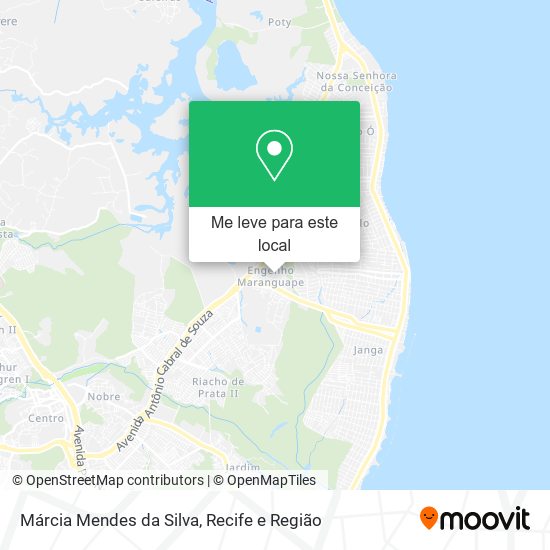 Márcia Mendes da Silva mapa