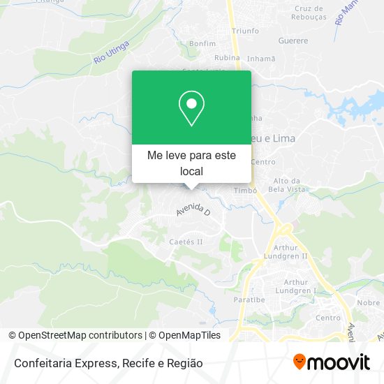 Confeitaria Express mapa