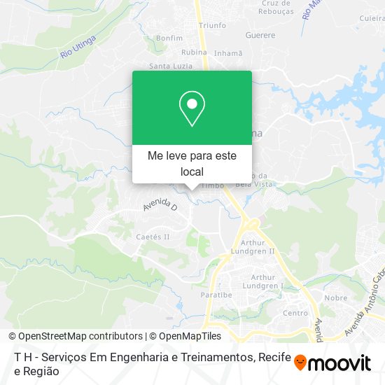 T H - Serviços Em Engenharia e Treinamentos mapa