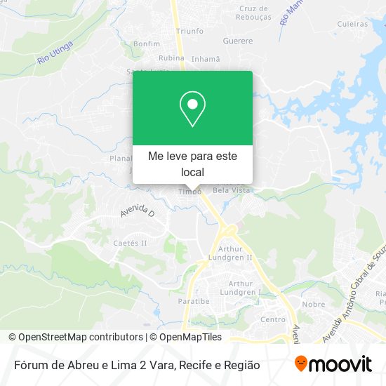 Fórum de Abreu e Lima 2 Vara mapa