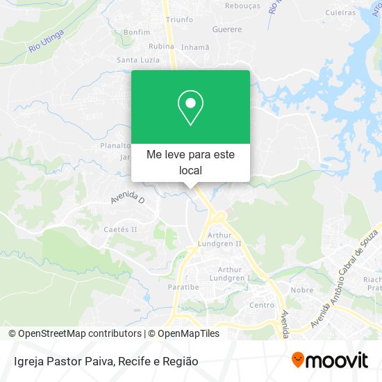 Igreja Pastor Paiva mapa