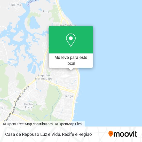 Casa de Repouso Luz e Vida mapa