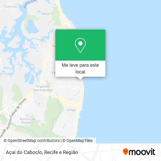 Açaí do Caboclo mapa