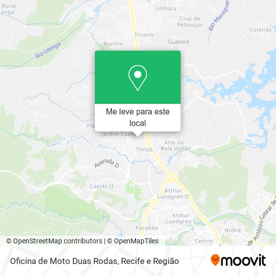 Oficina de Moto Duas Rodas mapa