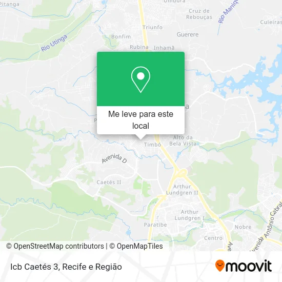 Icb Caetés 3 mapa