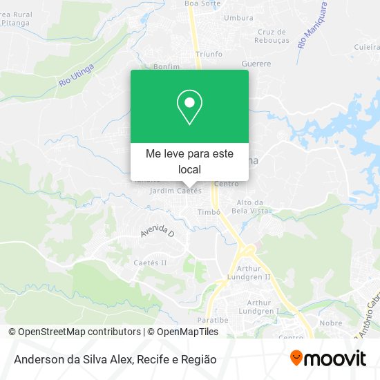 Anderson da Silva Alex mapa