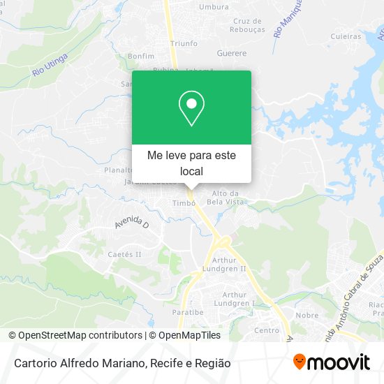Cartorio Alfredo Mariano mapa