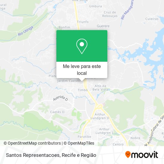 Santos Representacoes mapa