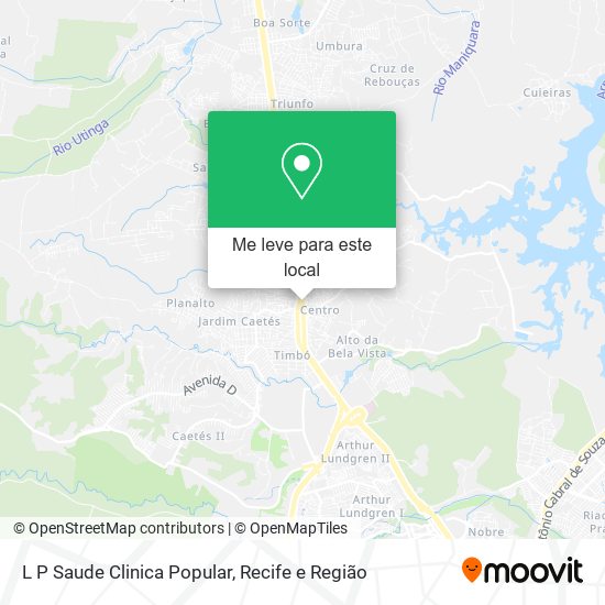 L P Saude Clinica Popular mapa