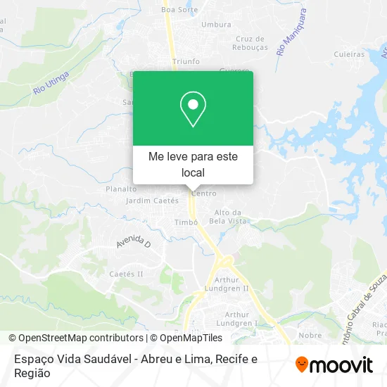 Espaço Vida Saudável - Abreu e Lima mapa