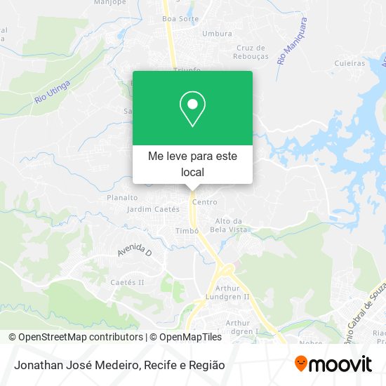 Jonathan José Medeiro mapa