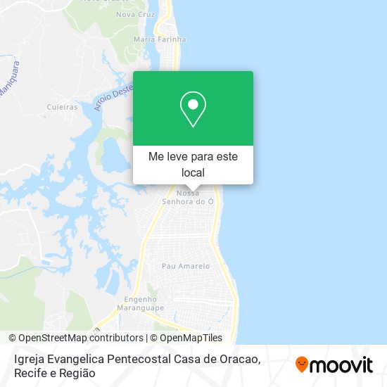 Igreja Evangelica Pentecostal Casa de Oracao mapa