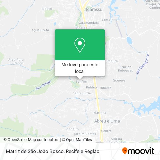 Matriz de São João Bosco mapa