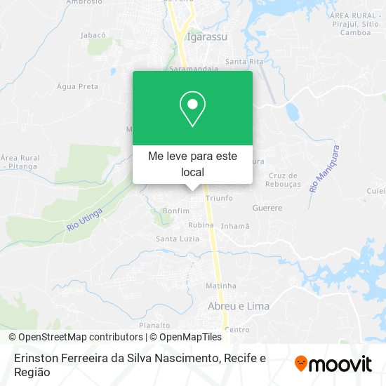 Erinston Ferreeira da Silva Nascimento mapa