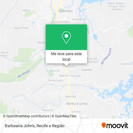 Barbearia John's mapa