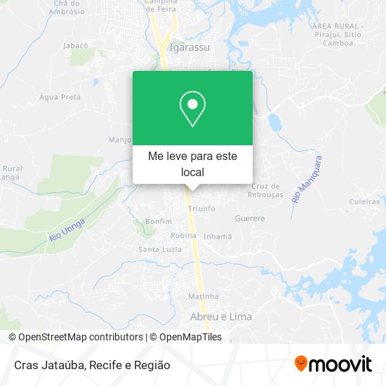 Cras Jataúba mapa