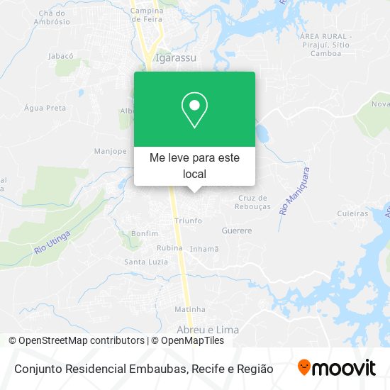 Conjunto Residencial Embaubas mapa