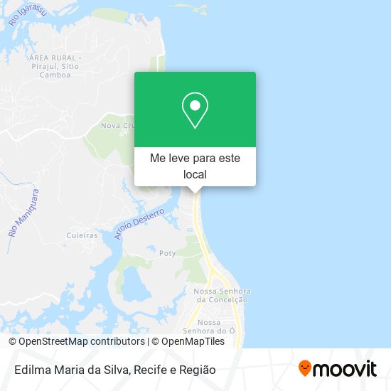 Edilma Maria da Silva mapa