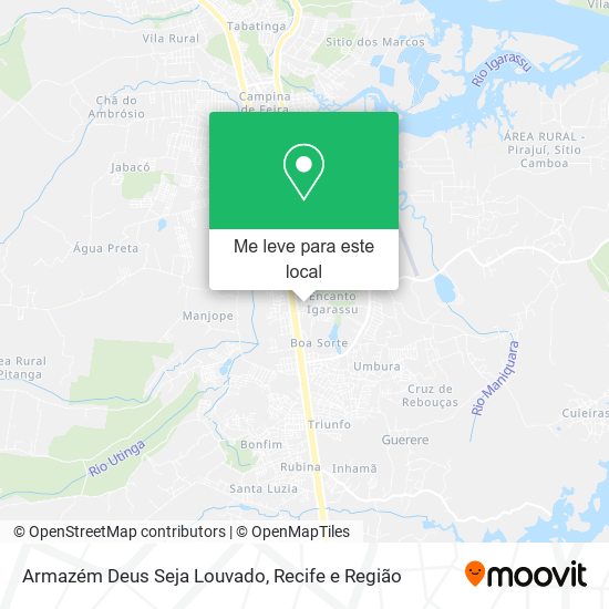 Armazém Deus Seja Louvado mapa