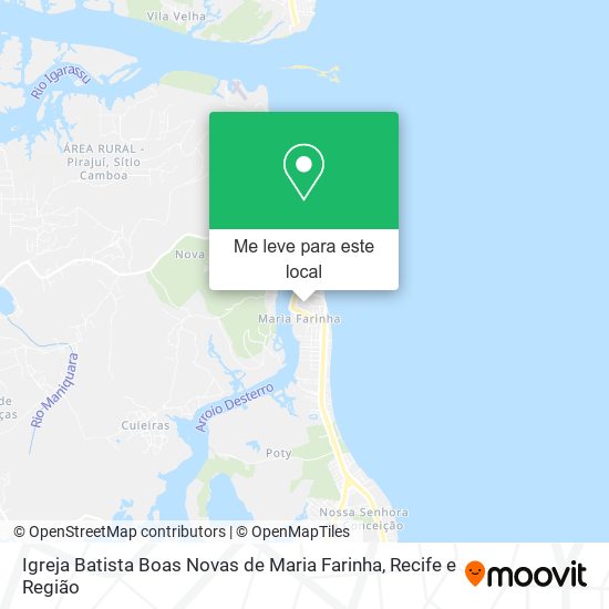 Igreja Batista Boas Novas de Maria Farinha mapa