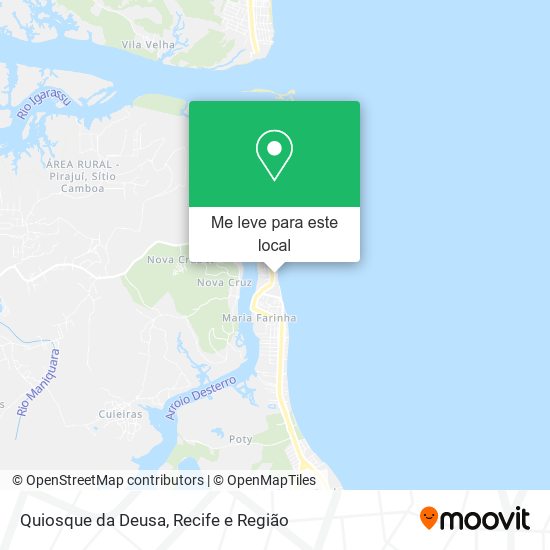 Quiosque da Deusa mapa