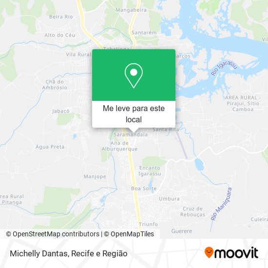 Michelly Dantas mapa