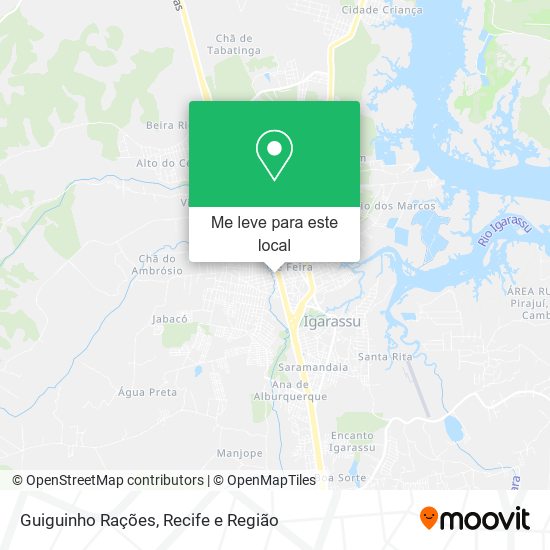 Guiguinho Rações mapa