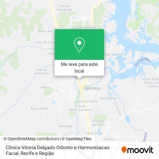 Clinica Vitoria Delgado Odonto e Harmonizacao Facial mapa