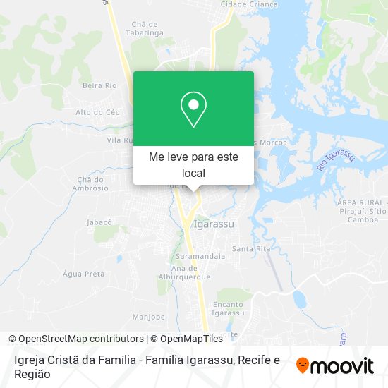 Igreja Cristã da Família - Família Igarassu mapa