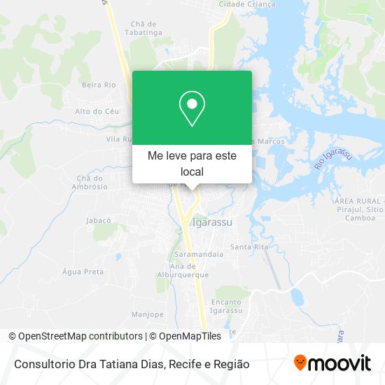 Consultorio Dra Tatiana Dias mapa