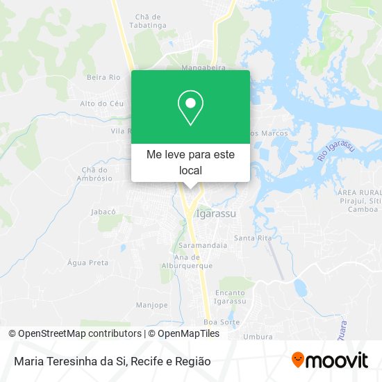 Maria Teresinha da Si mapa