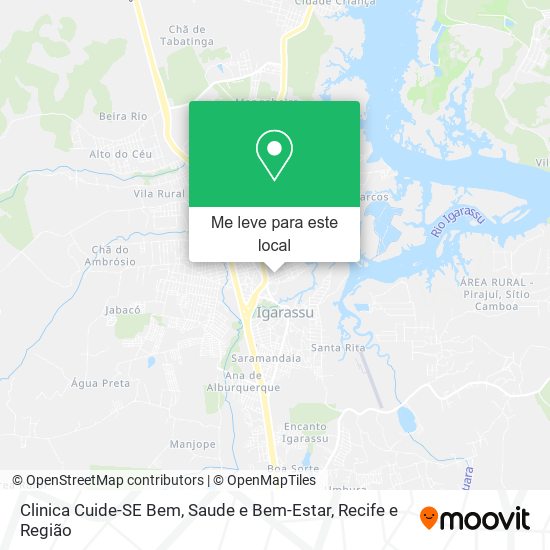 Clinica Cuide-SE Bem, Saude e Bem-Estar mapa