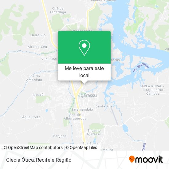 Clecia Ótica mapa