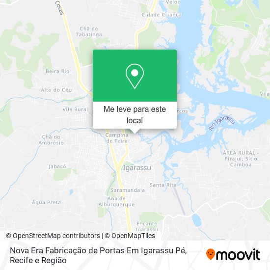 Nova Era Fabricação de Portas Em Igarassu Pé mapa