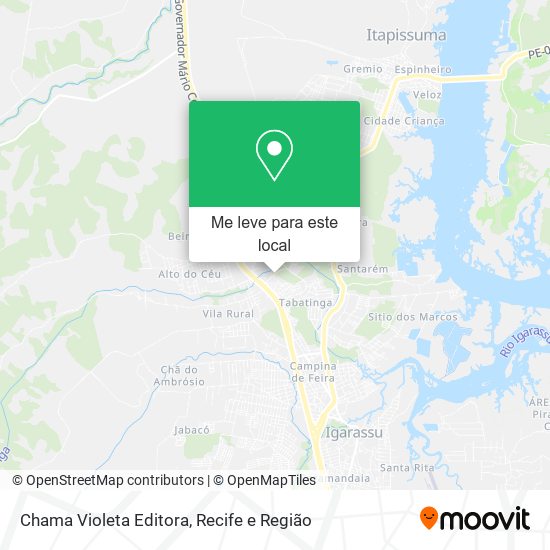 Chama Violeta Editora mapa