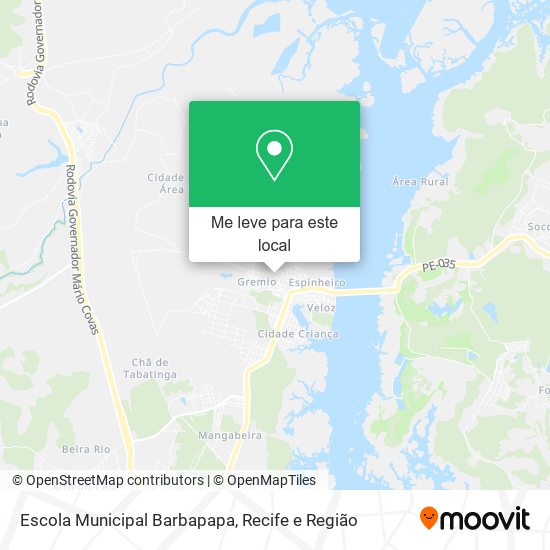 Escola Municipal Barbapapa mapa