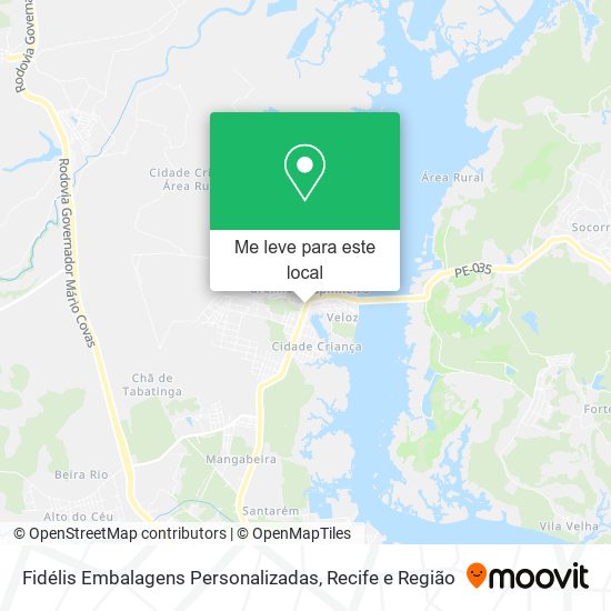 Fidélis Embalagens Personalizadas mapa