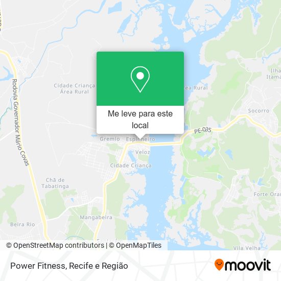Power Fitness mapa