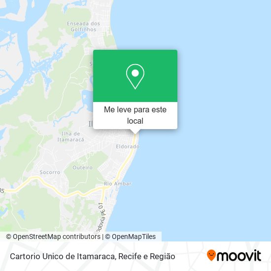 Cartorio Unico de Itamaraca mapa