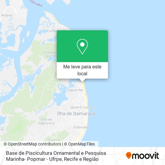 Base de Piscicultura Ornamental e Pesquisa Marinha- Popmar - Ufrpe mapa