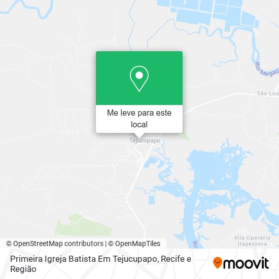 Primeira Igreja Batista Em Tejucupapo mapa