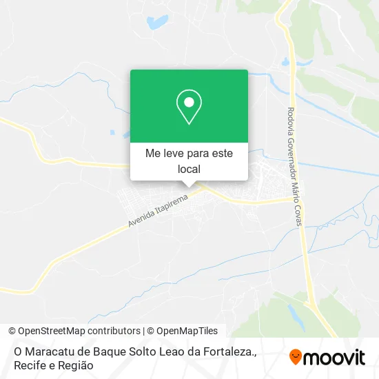 O Maracatu de Baque Solto Leao da Fortaleza. mapa