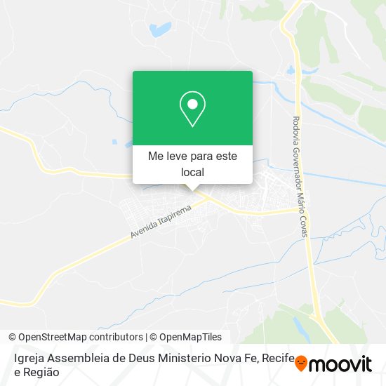 Igreja Assembleia de Deus Ministerio Nova Fe mapa
