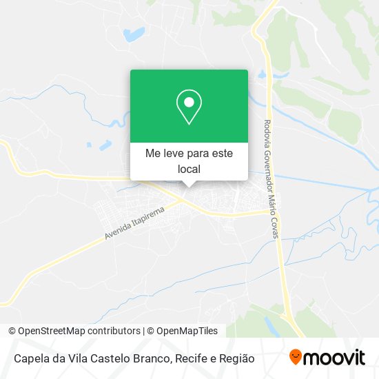 Capela da Vila Castelo Branco mapa