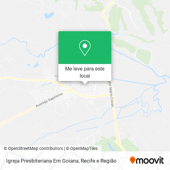 Igreja Presbiteriana Em Goiana mapa