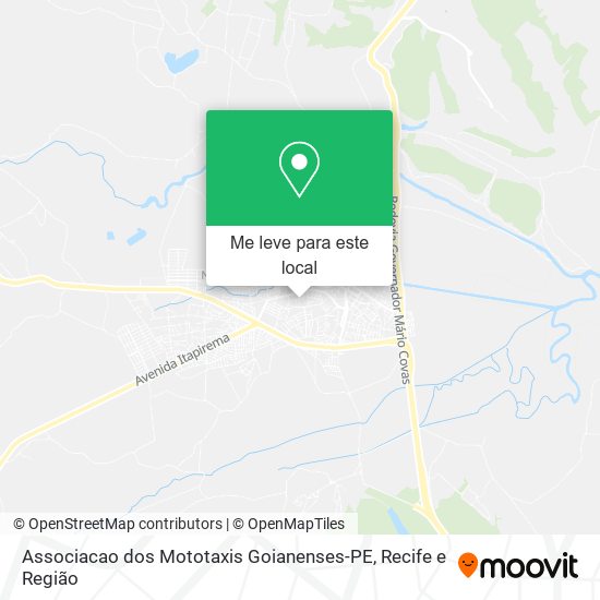Associacao dos Mototaxis Goianenses-PE mapa