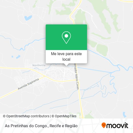 As Pretinhas do Congo. mapa