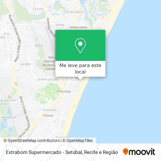 Extrabom Supermercado - Setúbal mapa